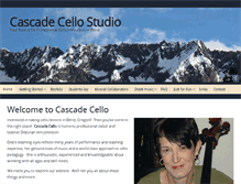 Tablet Screenshot of cascadecello.com